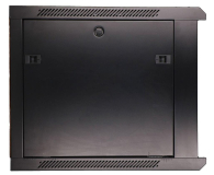 Extralink Szafka wisząca rack 9U 600x600 czarna szklane drzwi EX.3968 - 489306 - zdjęcie 2